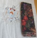 scarecrow mat and napkin