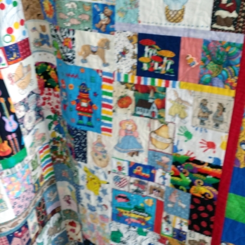 CC child's patchwork quilt