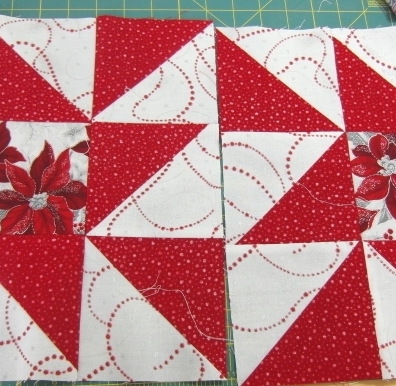 squares for the Christmas raffle quilt.