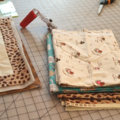 auditioning fabric for wall hanging
