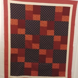 Charity quilt top done and passed on to Emily